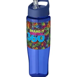 Bidon H2O Tempo® o pojemności 700 ml z wieczkiem z słomką / Różowy 21004406
