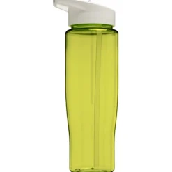 Bidon H2O Tempo® o pojemności 700 ml z wieczkiem z słomką / Niebieski 21004403