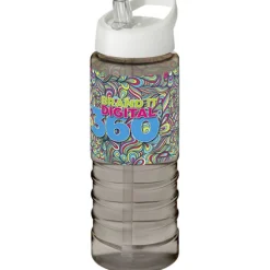Bidon H2O Treble o pojemności 750 ml z wieczkiem z dzióbkiem / Ciemnografitowy 21087703
