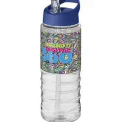 Bidon H2O Treble o pojemności 750 ml z wieczkiem z dzióbkiem / Przezroczysty 21087706