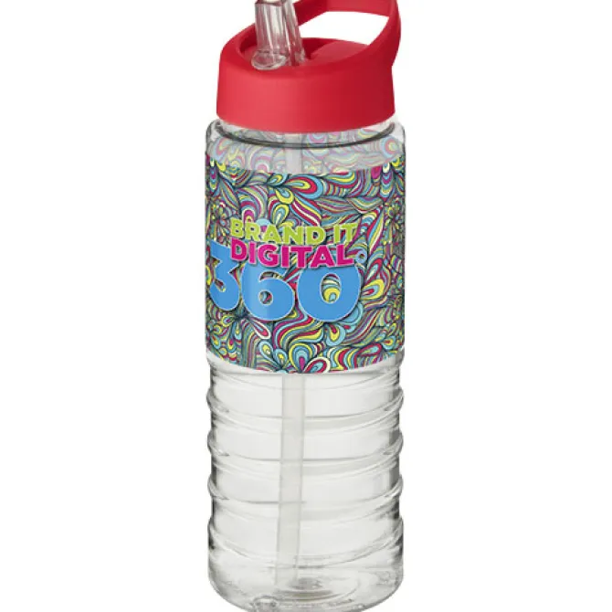 Bidon H2O Treble o pojemności 750 ml z wieczkiem z dzióbkiem / Przezroczysty 21087712