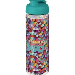 Bidon H2O Vibe o pojemności 850 ml z otwieranym wieczkiem / Przezroczysty 21009405
