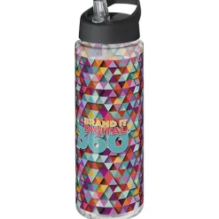 Bidon H2O Vibe o pojemności 850 ml z wieczkiem z dzióbkiem / Charcoal 21009602