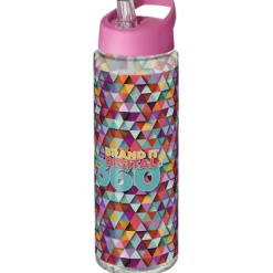 Bidon H2O Vibe o pojemności 850 ml z wieczkiem z dzióbkiem / Przezroczysty 21009612