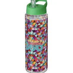 Bidon H2O Vibe o pojemności 850 ml z wieczkiem z dzióbkiem / Przezroczysty 21009601