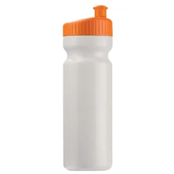 Bidon Sportowy Design 750ml / Biały / pomarańczowy LT98798-N0126