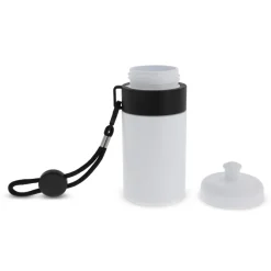 Bidon Sportowy Z Obwódka I Kolorowym Sznurkiem 500ml / Biały / ciemnoniebieski LT98785-N0110