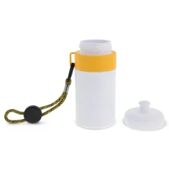 Bidon Sportowy Z Obwódka I Kolorowym Sznurkiem 500ml / Biały / różowy LT98785-N0176
