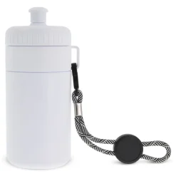 Bidon Sportowy Z Obwódka I Kolorowym Sznurkiem 500ml / Biały / biały LT98785-N0101