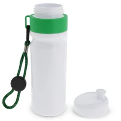 Bidon Sportowy Z Obwódka I Kolorowym Sznurkiem 750ml / Biały / jasnoniebieski LT98736-N0112