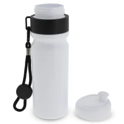 Bidon Sportowy Z Obwódka I Kolorowym Sznurkiem 750ml / Biały / pomarańczowy LT98736-N0126