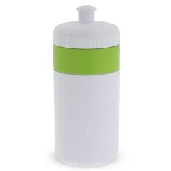 Bidon Sportowy Z Obwódka 500ml / Biały / jasnozielony LT98735-N0132