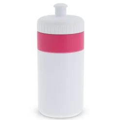 Bidon Sportowy Z Obwódka 500ml / Biały / różowy LT98735-N0176