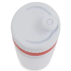 Bidon sportowy z obwódką  750ml / Biały / czerwony LT98786-N0121
