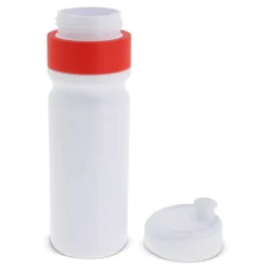 Bidon sportowy z obwódką  750ml / Biały / czerwony LT98786-N0121