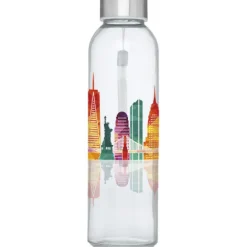 Bidon szklany Bodhi o pojemności 500 ml / Zielony limonkowowy 10065663