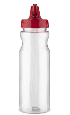 Bidon ze słomką TRANCE 700 ml / Czerwony 16216-04