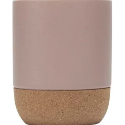 Billie kubek ceramiczny o pojemności 300 ml z detalami z korka i matowym wykończeniem / Dusty Pink 10084740