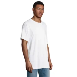 BOXY MEN T-SHIRT OVERSIZE / Bialy S03806-WH-M