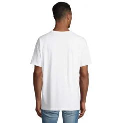BOXY MEN T-SHIRT OVERSIZE / Bialy S03806-WH-S