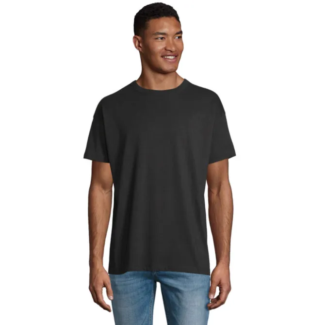 BOXY MEN T-SHIRT OVERSIZE / Deep Black S03806-DB-S