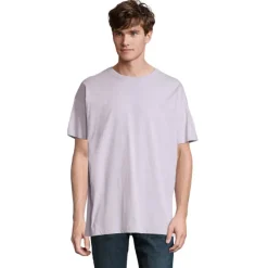 BOXY MEN T-SHIRT OVERSIZE / Lilac S03806-LL-XL