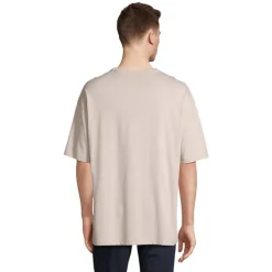 BOXY MEN T-SHIRT OVERSIZE / Linen Twin S03806-LN-L