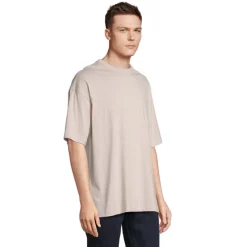 BOXY MEN T-SHIRT OVERSIZE / Linen Twin S03806-LN-M