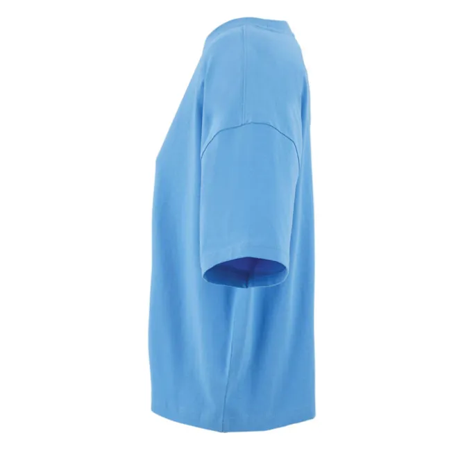 BOXY WOMEN T-SHIRT OVERSIZE / Azure S03807-IR-L