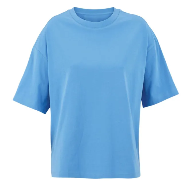 BOXY WOMEN T-SHIRT OVERSIZE / Azure S03807-IR-L