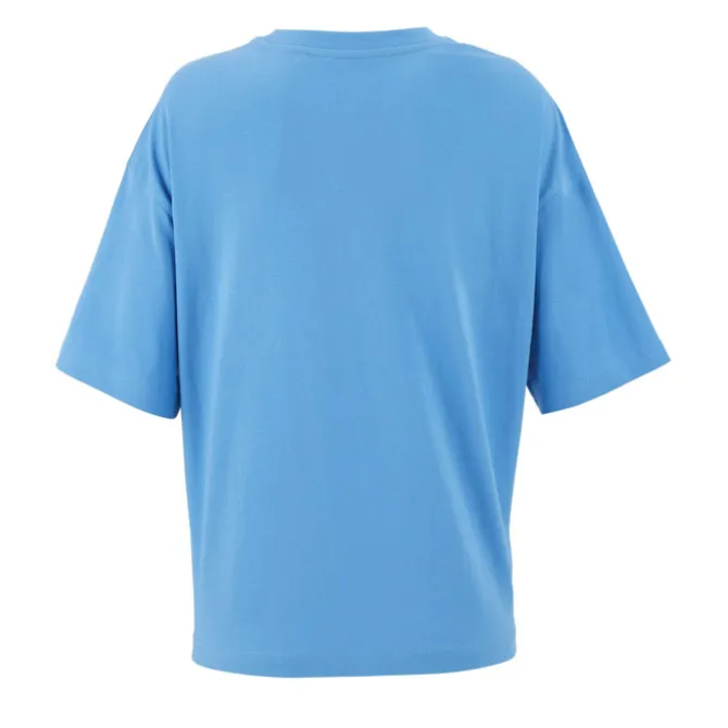 BOXY WOMEN T-SHIRT OVERSIZE / Azure S03807-IR-L