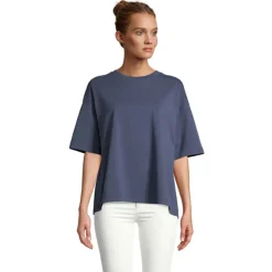 BOXY WOMEN T-SHIRT OVERSIZE / Denim S03807-DM-XL