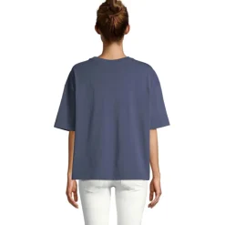 BOXY WOMEN T-SHIRT OVERSIZE / Denim S03807-DM-M