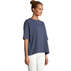 BOXY WOMEN T-SHIRT OVERSIZE / Denim S03807-DM-L