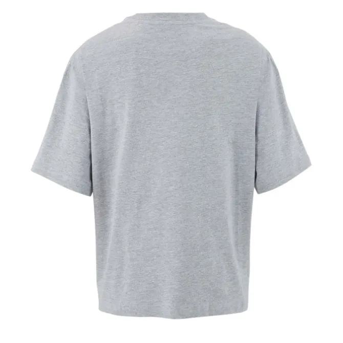 BOXY WOMEN T-SHIRT OVERSIZE / Jasnoszary Melanż S03807-DH-S