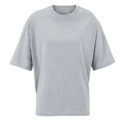 BOXY WOMEN T-SHIRT OVERSIZE / Jasnoszary Melanż S03807-DH-S
