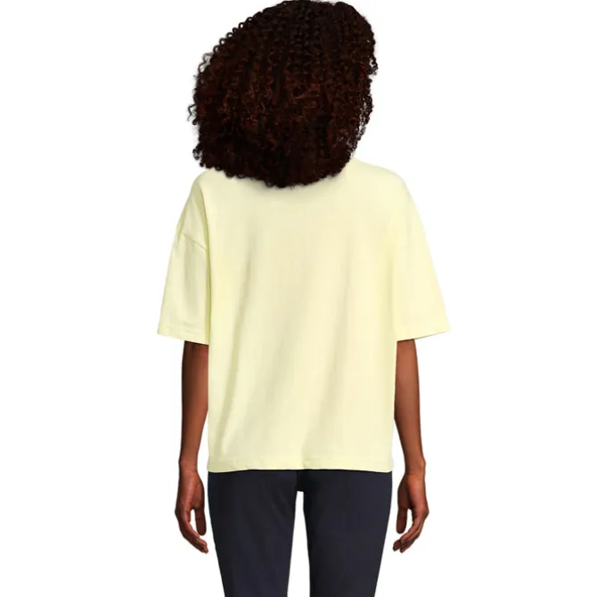 BOXY WOMEN T-SHIRT OVERSIZE / Jasno Żółty S03807-LY-XS