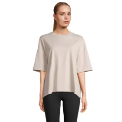 BOXY WOMEN T-SHIRT OVERSIZE / Linen Twin S03807-LN-XS