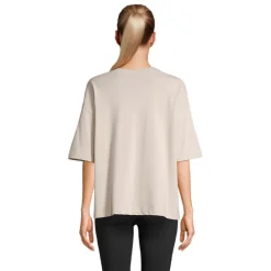 BOXY WOMEN T-SHIRT OVERSIZE / Linen Twin S03807-LN-XL