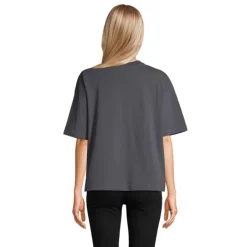 BOXY WOMEN T-SHIRT OVERSIZE / Mysi Szary S03807-MU-L