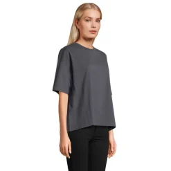 BOXY WOMEN T-SHIRT OVERSIZE / Mysi Szary S03807-MU-S