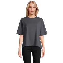 BOXY WOMEN T-SHIRT OVERSIZE / Mysi Szary S03807-MU-S