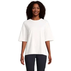 BOXY WOMEN T-SHIRT OVERSIZE / Off-White S03807-WW-XS