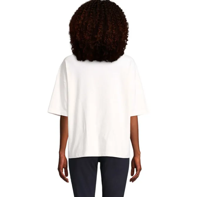 BOXY WOMEN T-SHIRT OVERSIZE / Off-White S03807-WW-L