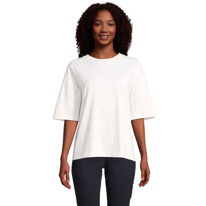 BOXY WOMEN T-SHIRT OVERSIZE / Off-White S03807-WW-L