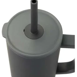 Brady izolowany kubek z certyfikatem RCS o pojemności 900 ml z silikonową słomką / Szary 10086783