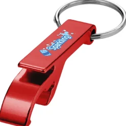 Brelok aluminiowy Tao z otwieraczem do butelek i puszek / Czerwony 11801804