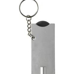 Brelok do kluczy, żeton do wózka na zakupy, lampka LED / Czarny V2452-03