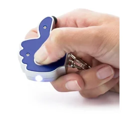 Brelok do kluczy "kciuk", lampka LED, touch pen / Czerwony V1686-05