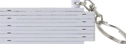 Brelok do kluczy, miara 50cm, składana / Biały V4872-02